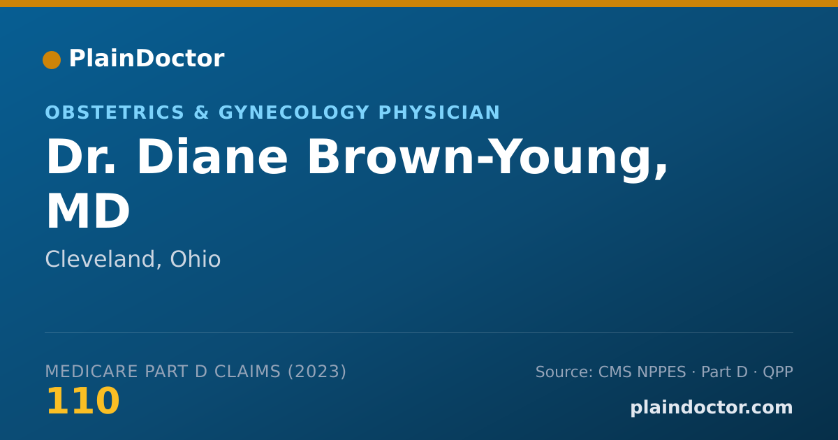 Shareable card for Diane Brown-Young, MD - Obstetrics & Gynecology Physician, Cleveland, OH