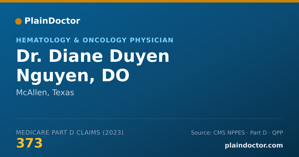 Shareable card for Diane Duyen Nguyen, DO - Hematology & Oncology Physician, McAllen, TX