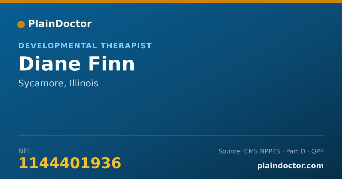 Shareable card for Diane Finn - Developmental Therapist, Sycamore, IL