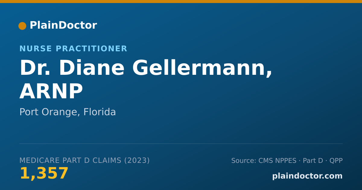 Shareable card for Diane Gellermann, ARNP - Nurse Practitioner, Port Orange, FL
