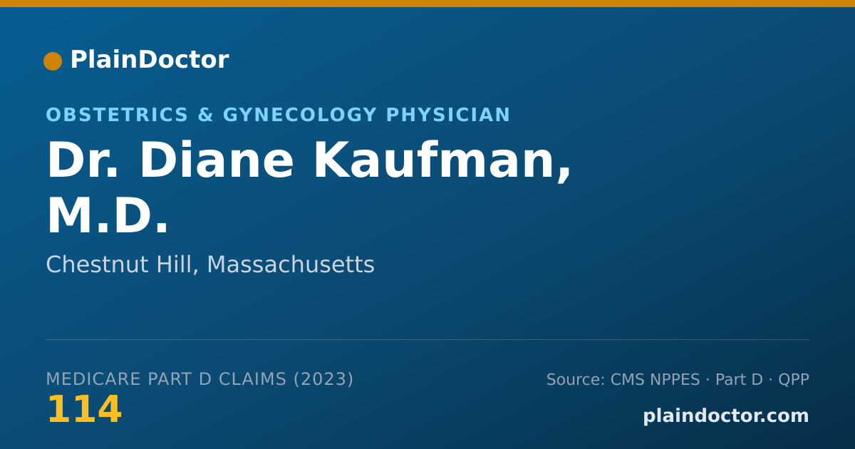 Shareable card for Diane Kaufman, M.D. - Obstetrics & Gynecology Physician, Chestnut Hill, MA