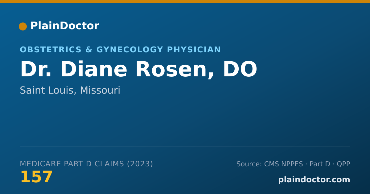 Shareable card for Diane Rosen, DO - Obstetrics & Gynecology Physician, Saint Louis, MO
