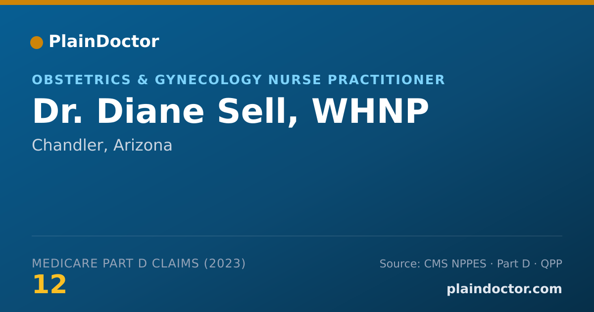 Shareable card for Diane Sell, WHNP - Obstetrics & Gynecology Nurse Practitioner, Chandler, AZ