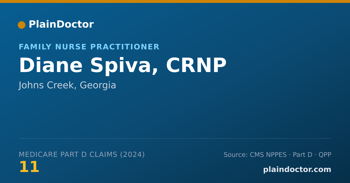 Shareable card for Diane Spiva, CRNP - Adult Health Nurse Practitioner, Johns Creek, GA