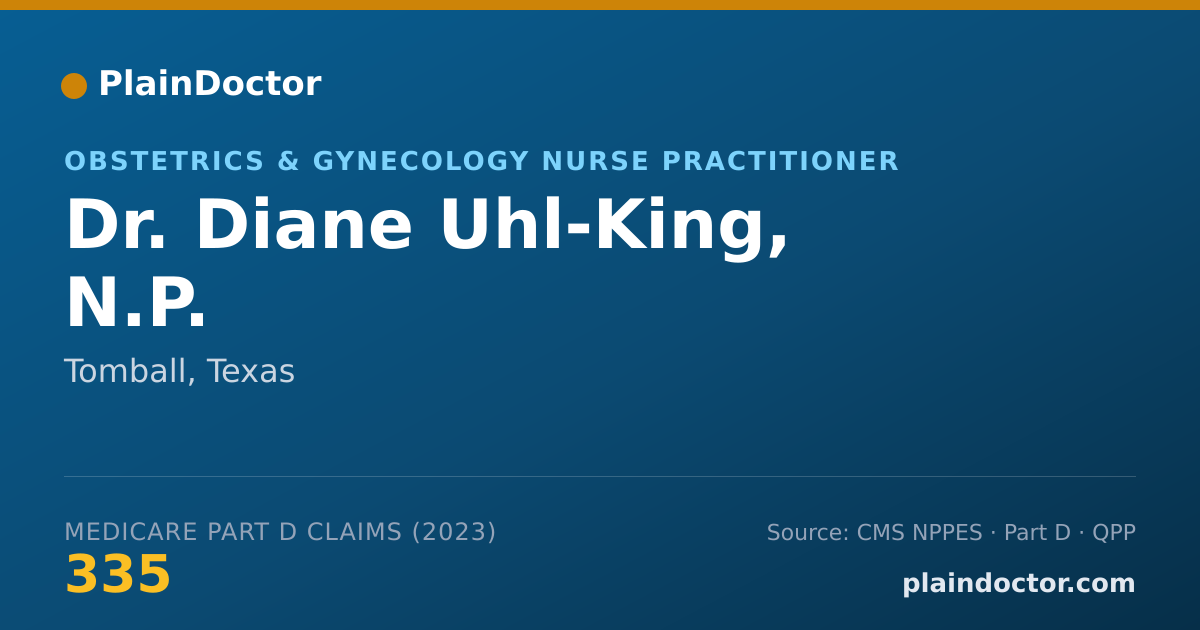 Shareable card for Diane Uhl-King, N.P. - Obstetrics & Gynecology Nurse Practitioner, Tomball, TX