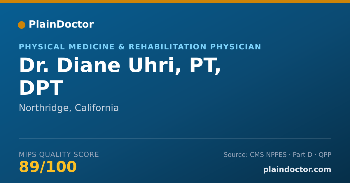 Shareable card for Diane Uhri, PT, DPT - Physical Medicine & Rehabilitation Physician, Northridge, CA