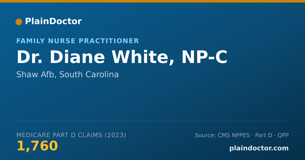 Shareable card for Diane White, NP-C - Family Nurse Practitioner, Shaw Afb, SC