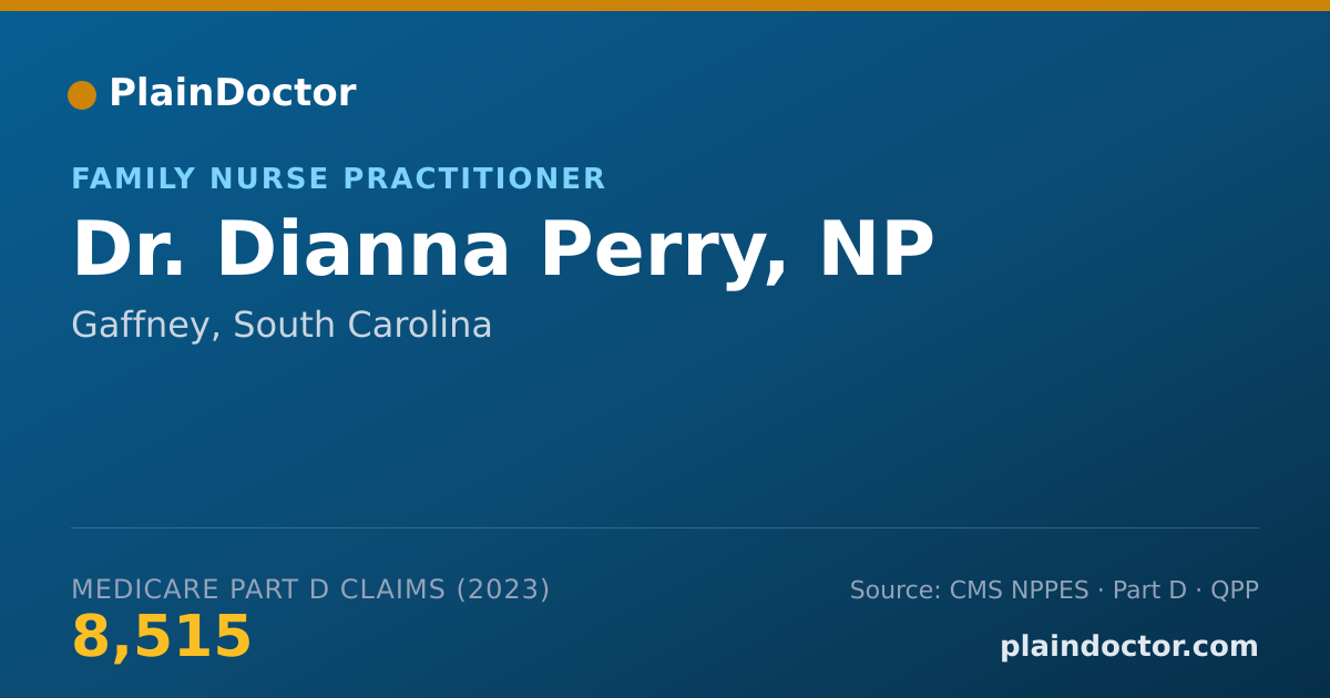 Shareable card for Dianna Perry, NP - Family Nurse Practitioner, Gaffney, SC
