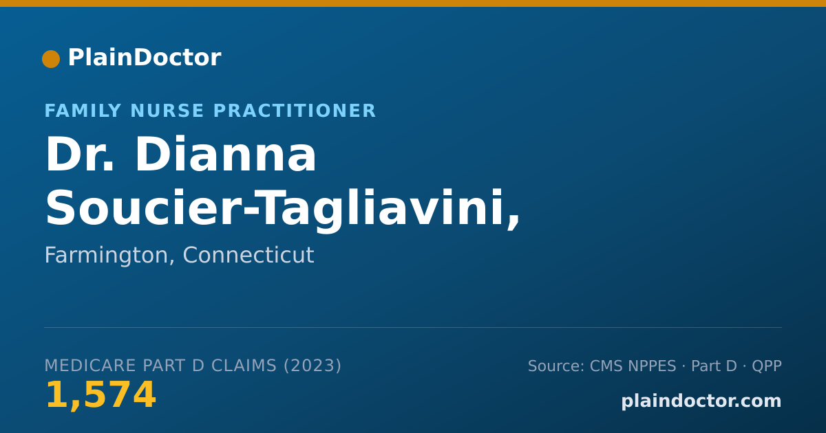 Shareable card for Dianna Soucier-Tagliavini, DNP, FNP-BC - Family Nurse Practitioner, Farmington, CT