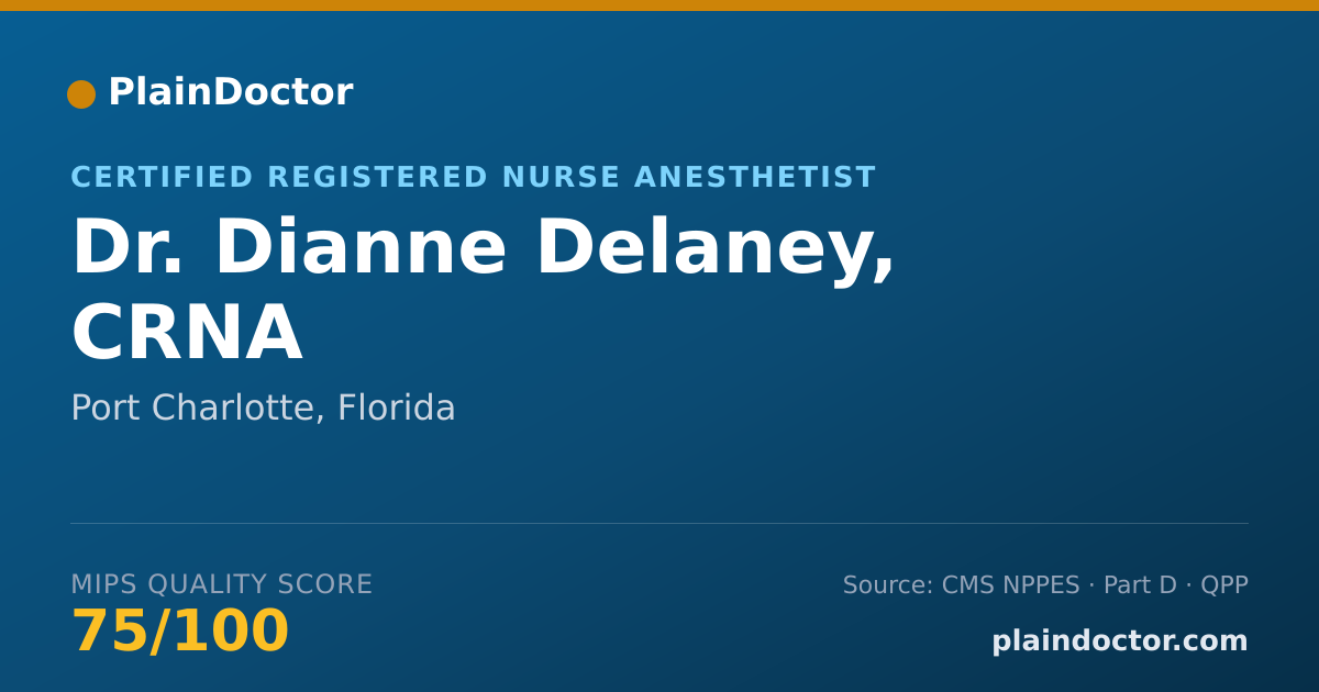 Shareable card for Dianne Delaney, CRNA - Certified Registered Nurse Anesthetist, Port Charlotte, FL