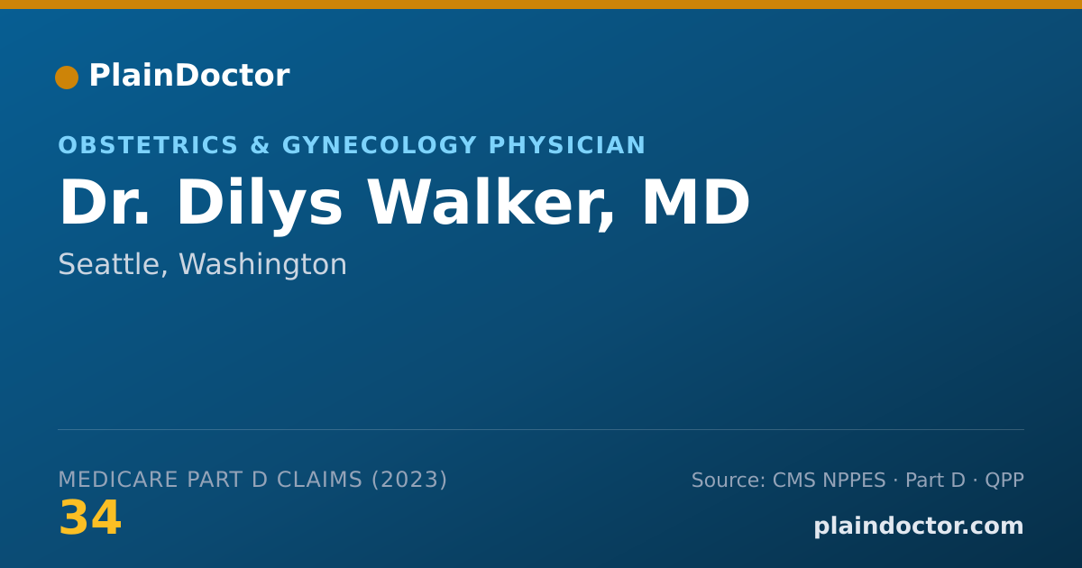 Shareable card for Dilys Walker, MD - Obstetrics & Gynecology Physician, Seattle, WA