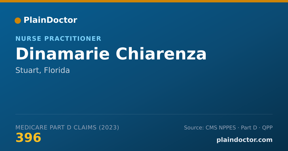 Shareable card for Dinamarie Chiarenza - Nurse Practitioner, Stuart, FL