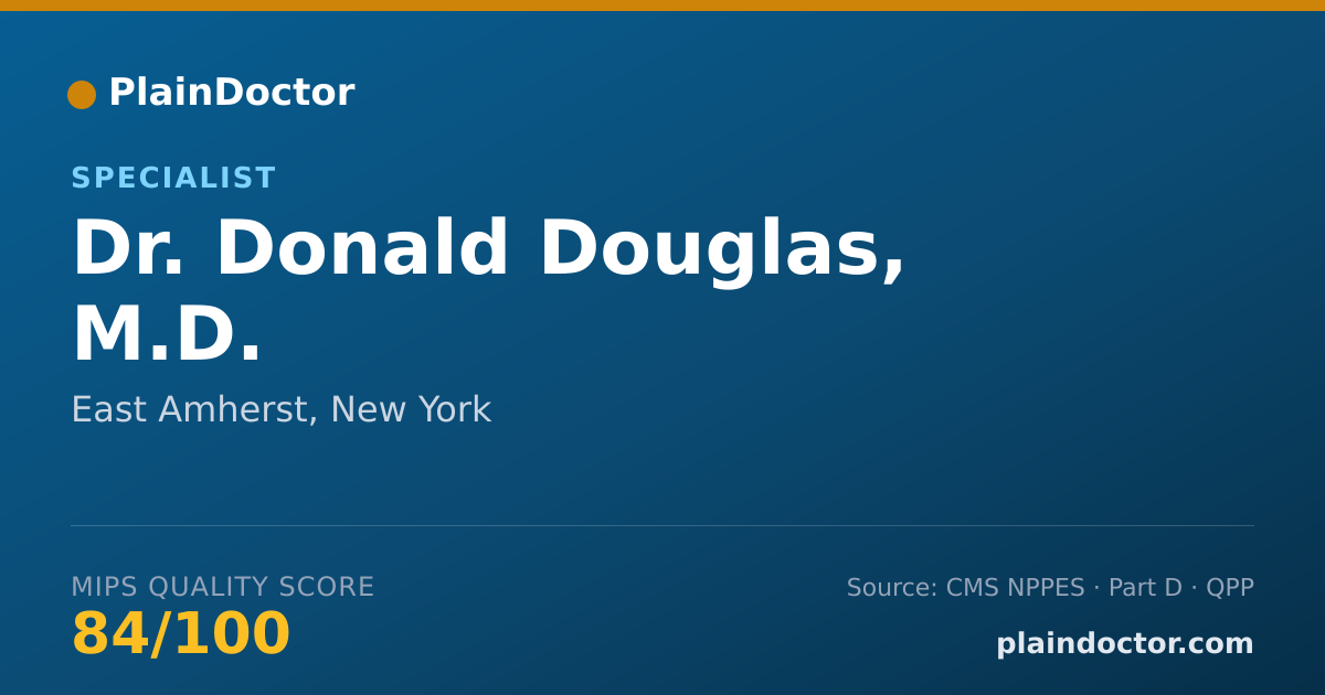 Shareable card for Donald Douglas, M.D. - Specialist, East Amherst, NY