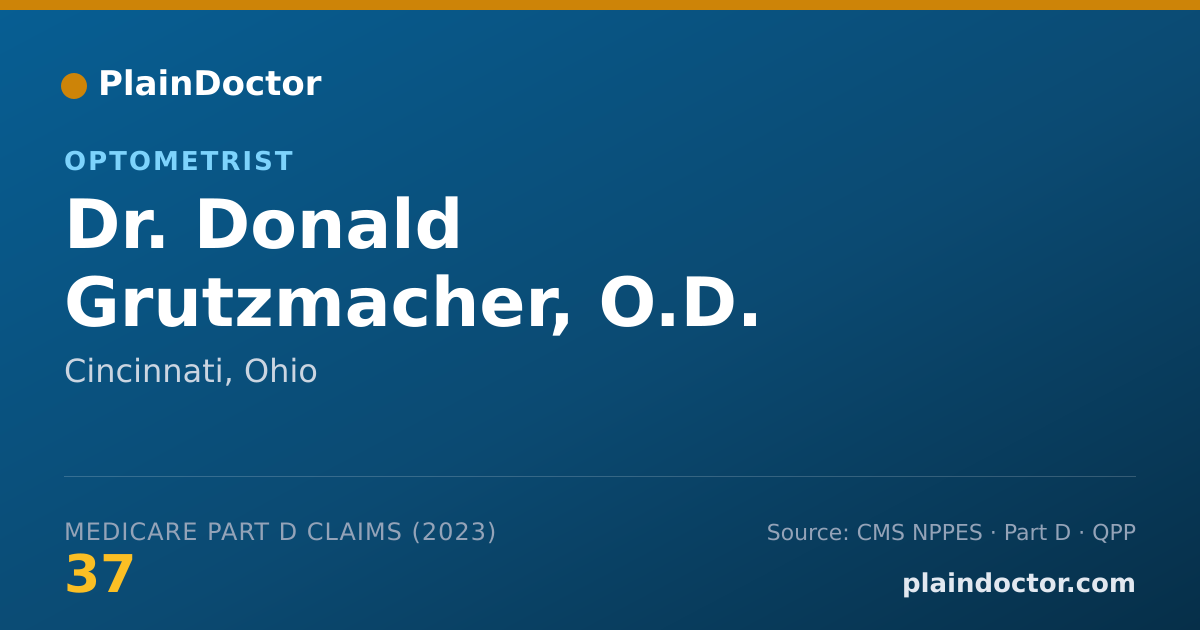 Shareable card for Donald Grutzmacher, O.D. - Optometrist, Cincinnati, OH