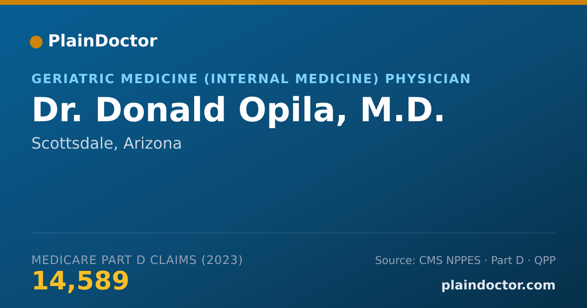 Shareable card for Donald Opila, M.D. - Geriatric Medicine (Internal Medicine) Physician, Scottsdale, AZ