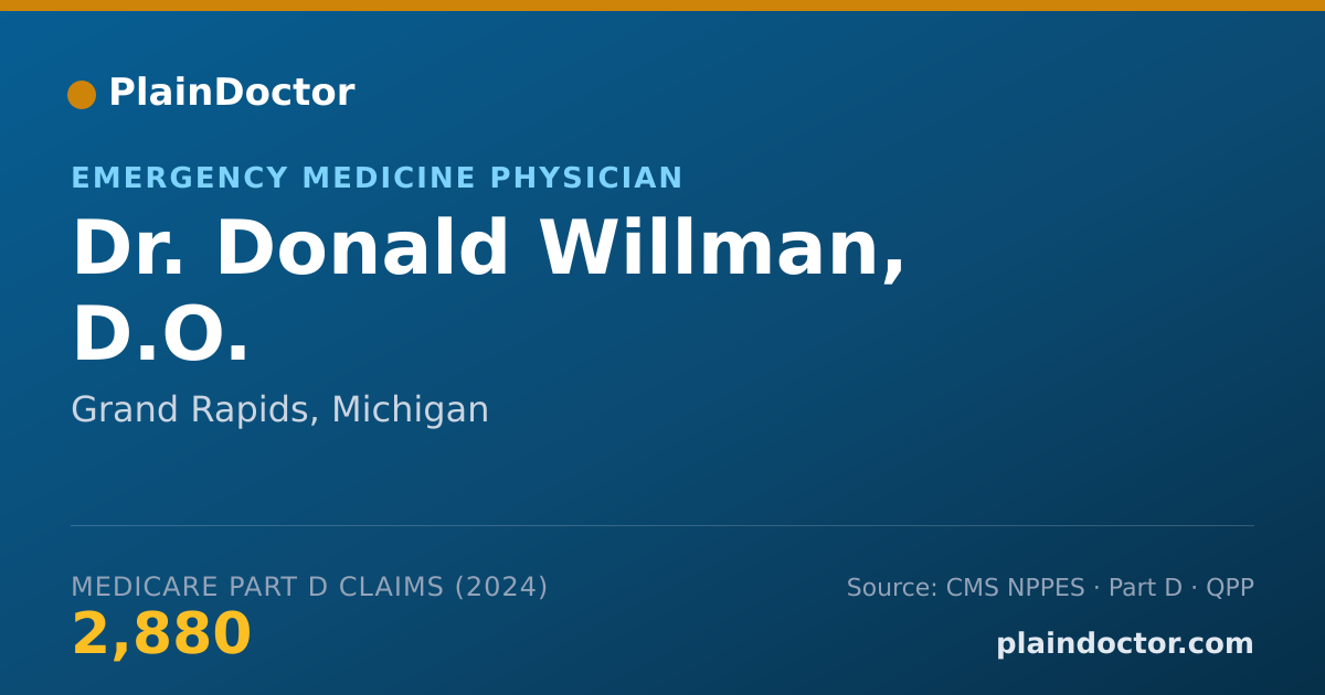 Shareable card for Donald Willman, D.O. - Emergency Medicine Physician, Grand Rapids, MI