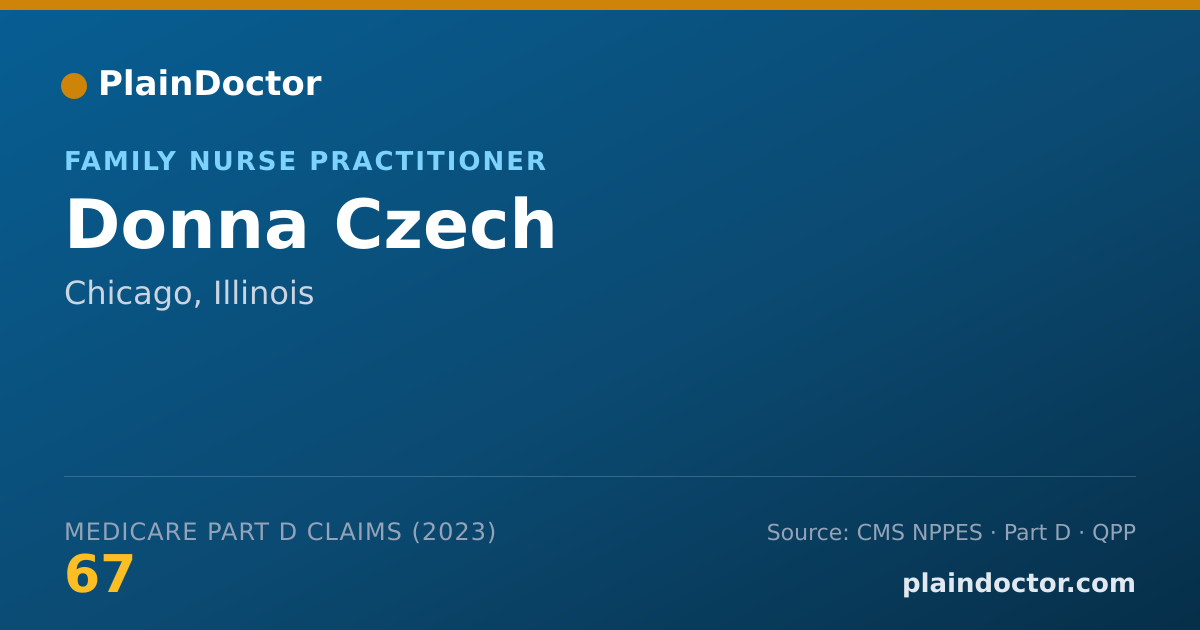 Shareable card for Donna Czech - Family Nurse Practitioner, Chicago, IL