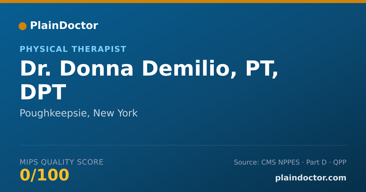 Shareable card for Donna Demilio, PT, DPT - Physical Therapist, Poughkeepsie, NY