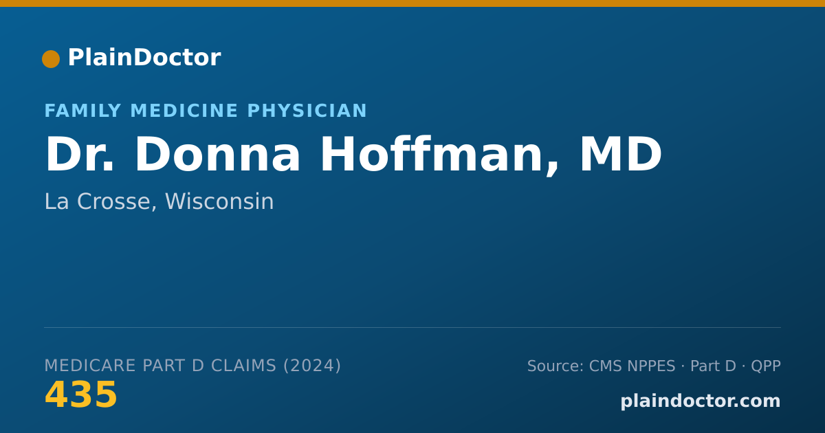 Shareable card for Donna Hoffman, MD - Family Medicine Physician, La Crosse, WI