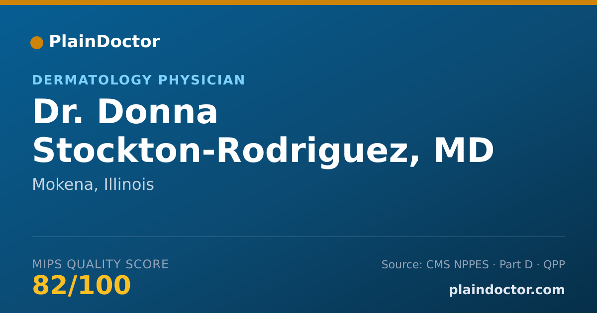 Shareable card for Donna Stockton-Rodriguez, MD - Dermatology Physician, Mokena, IL