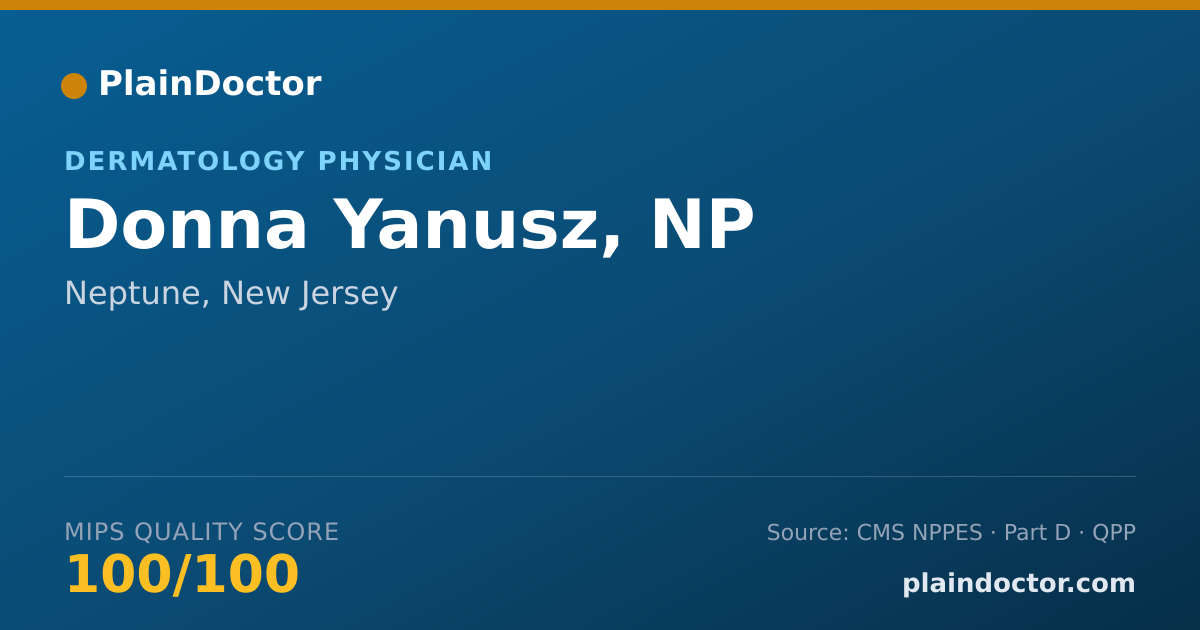 Shareable card for Donna Yanusz, NP - Dermatology Physician, Neptune, NJ