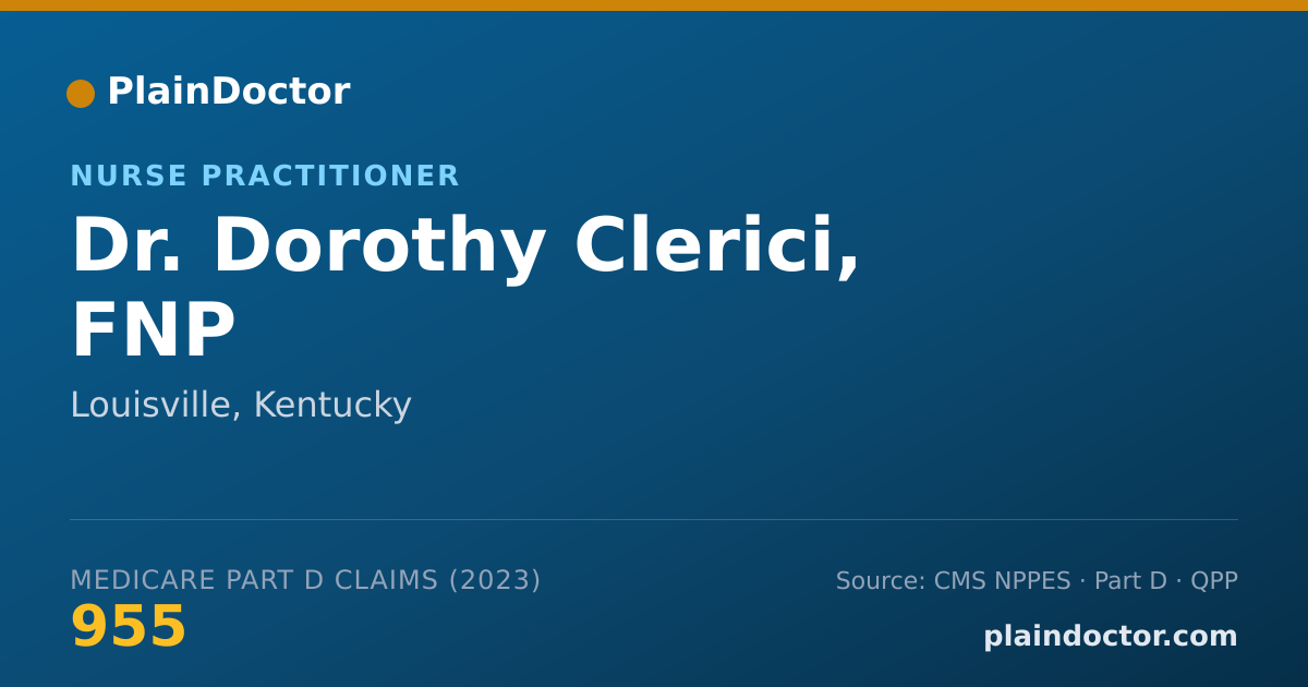 Shareable card for Dorothy Clerici, FNP - Nurse Practitioner, Louisville, KY