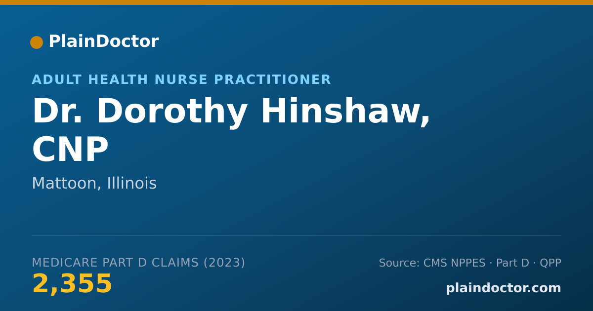 Shareable card for Dorothy Hinshaw, CNP - Adult Health Nurse Practitioner, Mattoon, IL