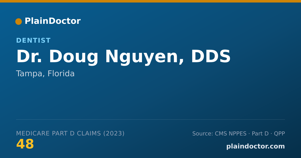 Shareable card for Doug Nguyen, DDS - Dentist, Tampa, FL