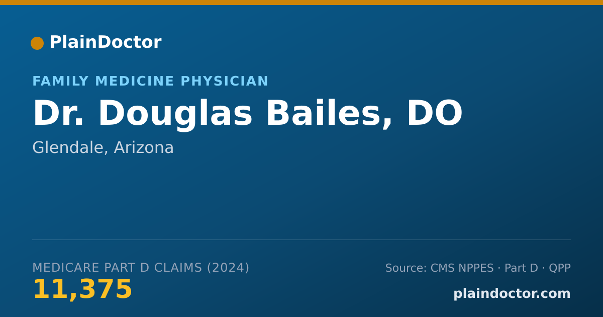 Shareable card for Douglas Bailes, DO - Family Medicine Physician, Glendale, AZ