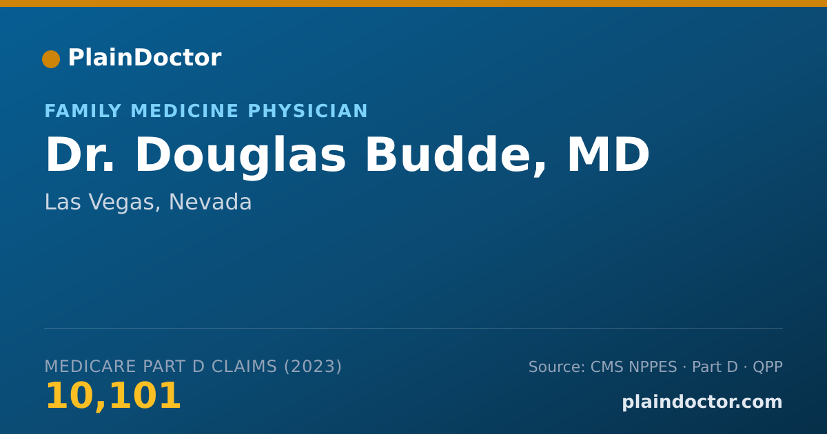 Shareable card for Douglas Budde, MD - Family Medicine Physician, Las Vegas, NV