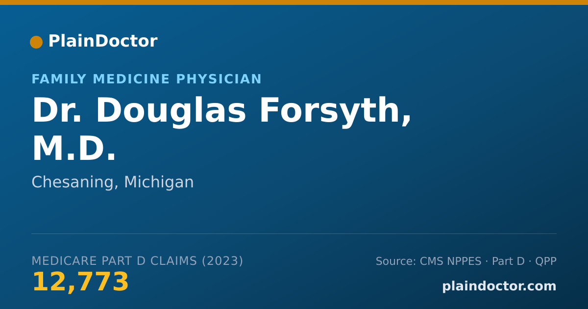 Shareable card for Douglas Forsyth, M.D. - Family Medicine Physician, Chesaning, MI