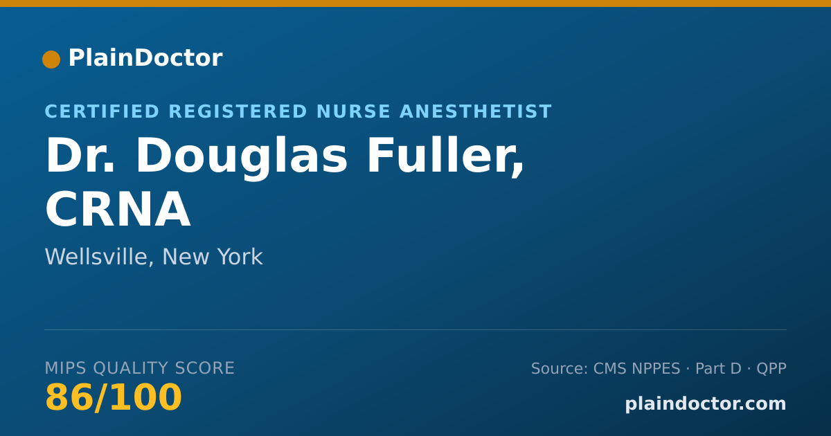 Shareable card for Douglas Fuller, CRNA - Certified Registered Nurse Anesthetist, Wellsville, NY
