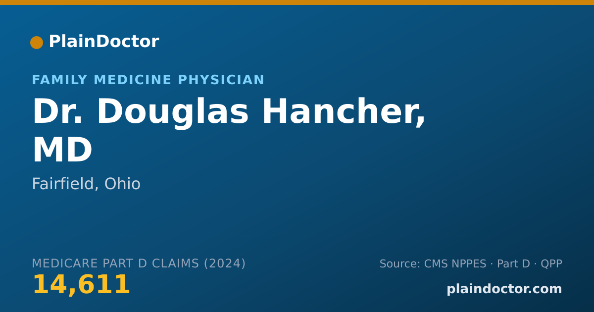 Shareable card for Douglas Hancher, MD - Family Medicine Physician, Fairfield, OH