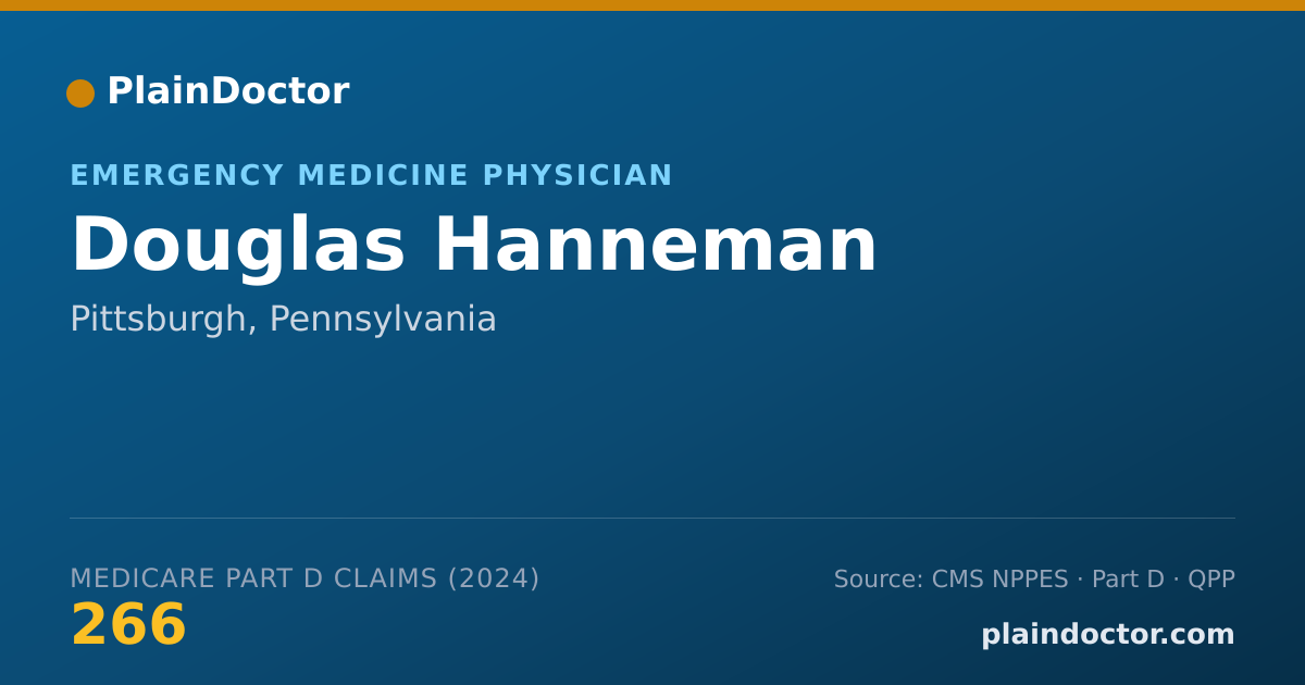 Shareable card for Douglas Hanneman - Emergency Medicine Physician, Pittsburgh, PA