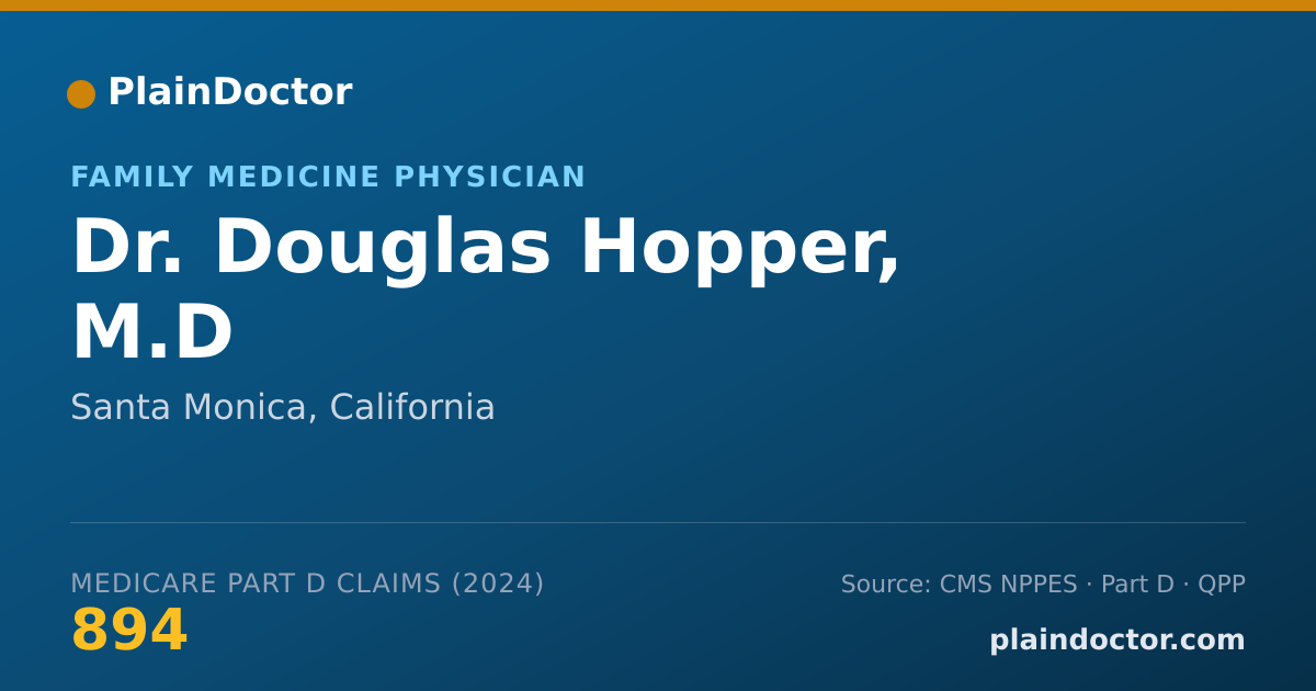 Shareable card for Douglas Hopper, M.D - Family Medicine Physician, Santa Monica, CA