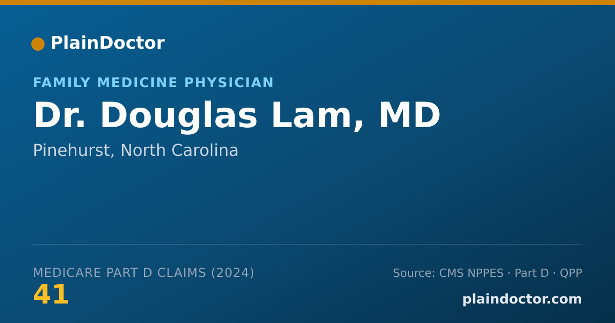 Shareable card for Douglas Lam, MD - Family Medicine Physician, Pinehurst, NC