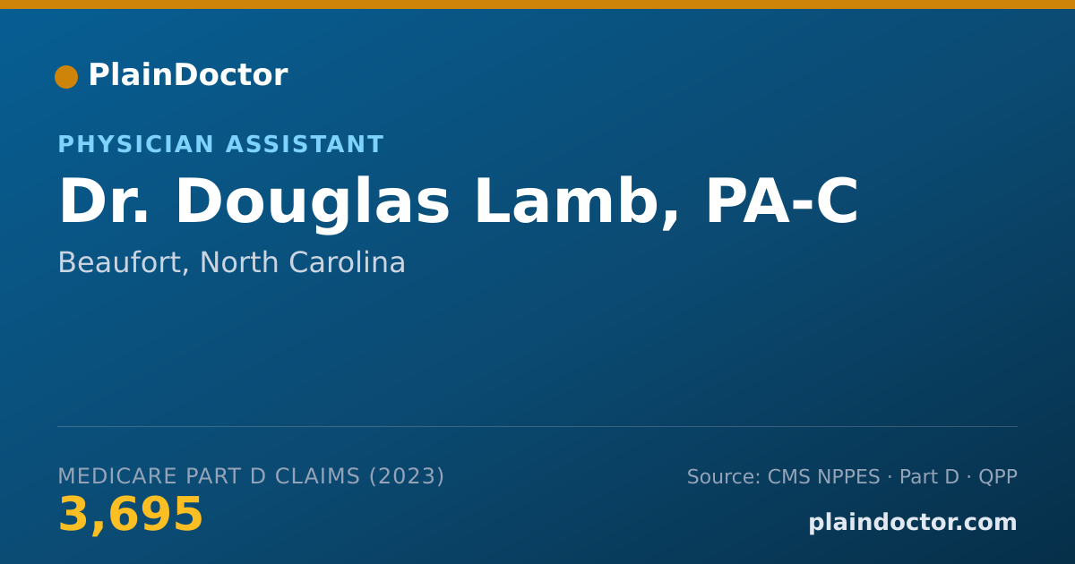 Shareable card for Douglas Lamb, PA-C - Physician Assistant, Beaufort, NC