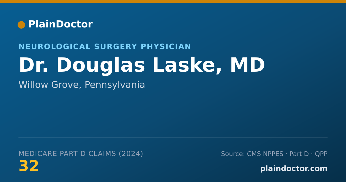 Shareable card for Douglas Laske, MD - Neurological Surgery Physician, Willow Grove, PA