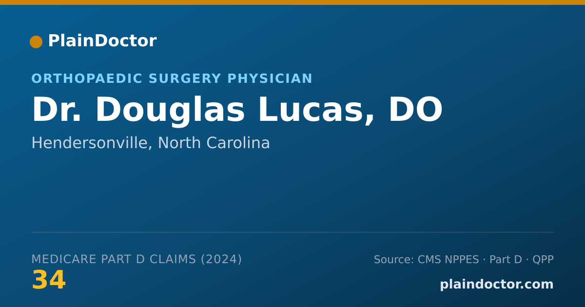 Shareable card for Douglas Lucas, DO - Orthopaedic Foot and Ankle Surgery Physician, Hendersonville, NC