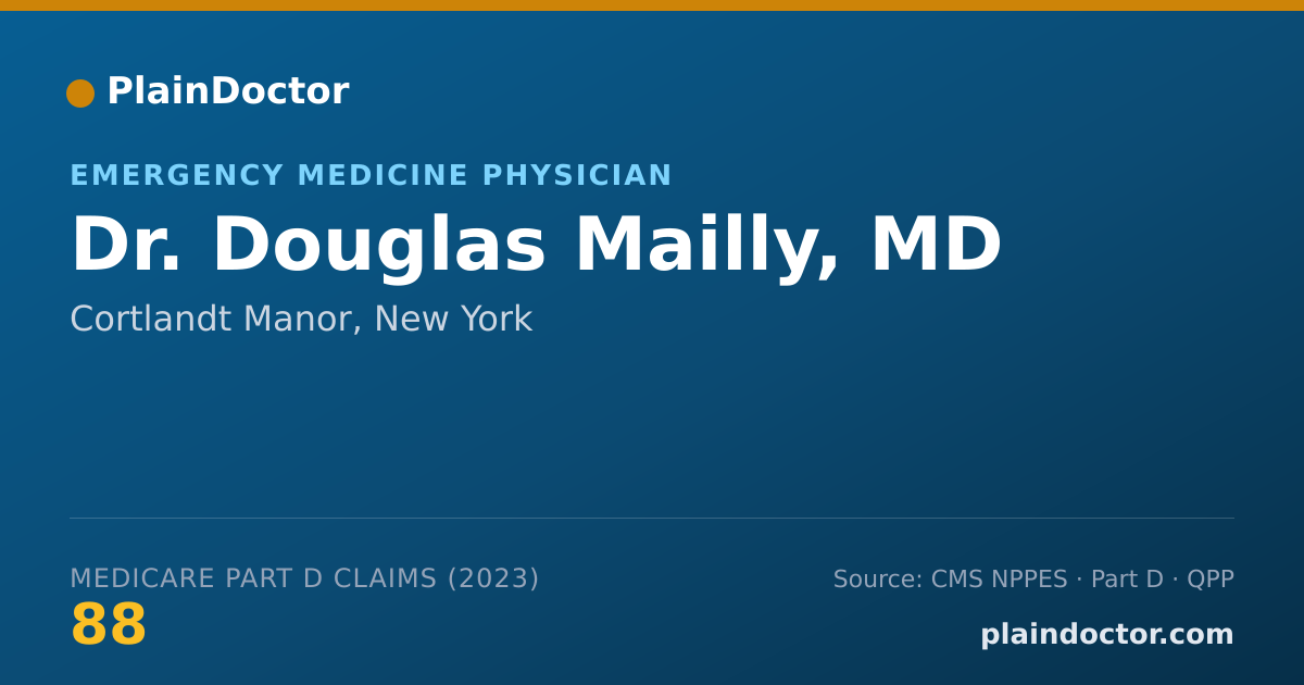 Shareable card for Douglas Mailly, MD - Emergency Medicine Physician, Cortlandt Manor, NY