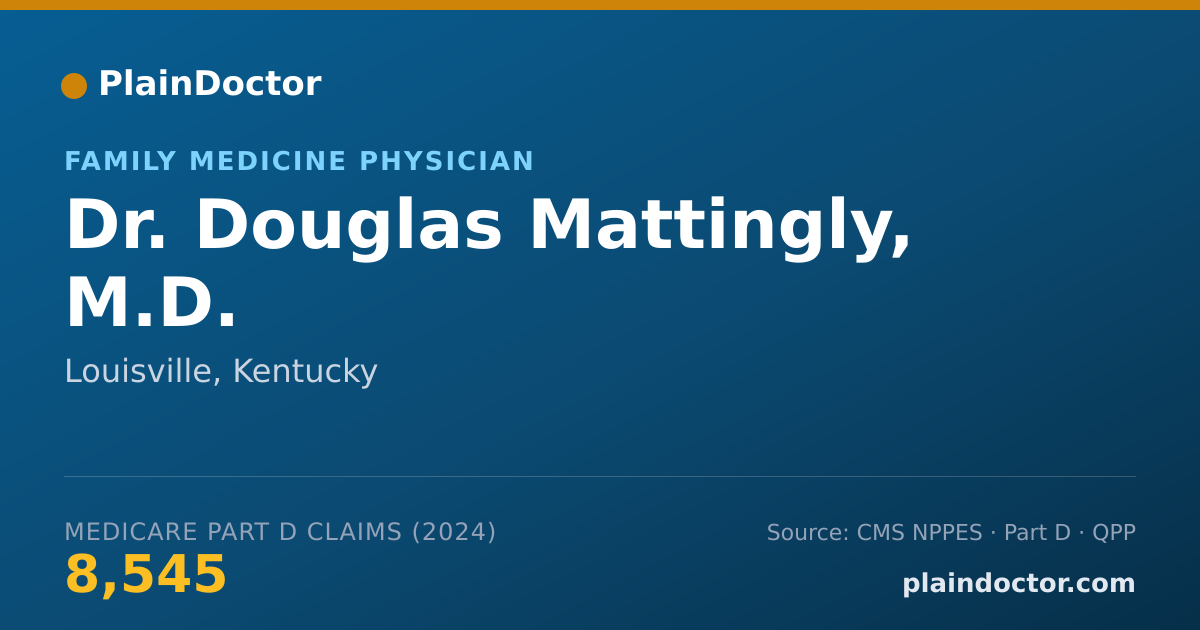 Shareable card for Douglas Mattingly, M.D. - Family Medicine Physician, Louisville, KY