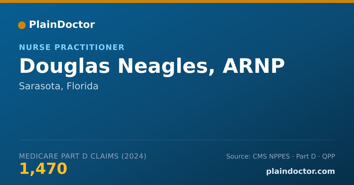 Shareable card for Douglas Neagles, ARNP - Nurse Practitioner, Sarasota, FL