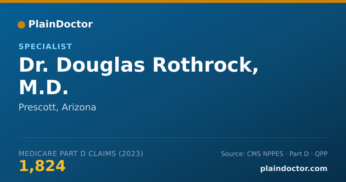Shareable card for Douglas Rothrock, M.D. - Specialist, Prescott, AZ