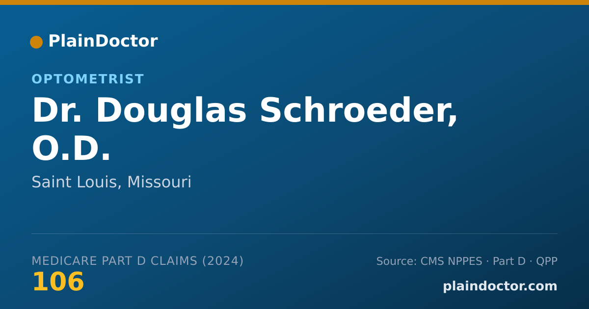 Shareable card for Douglas Schroeder, O.D. - Optometrist, Saint Louis, MO