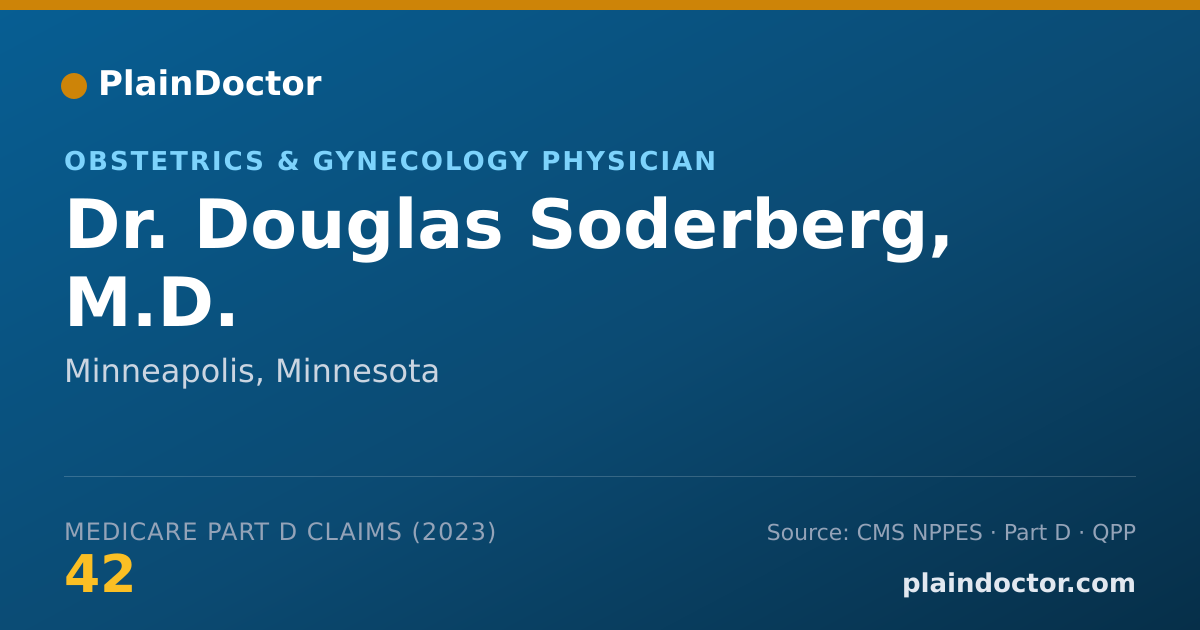 Shareable card for Douglas Soderberg, M.D. - Obstetrics & Gynecology Physician, Minneapolis, MN