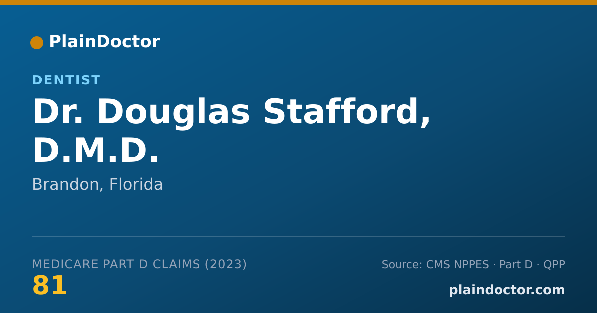 Shareable card for Douglas Stafford, D.M.D. - Dentist, Brandon, FL