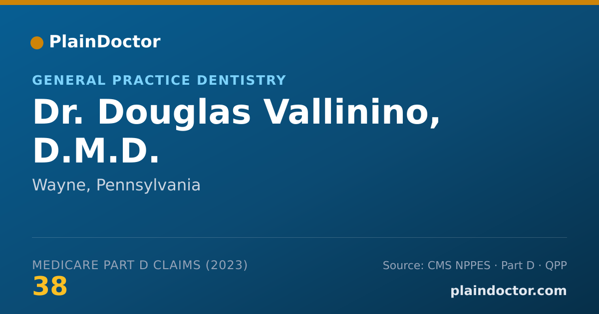 Shareable card for Douglas Vallinino, D.M.D. - General Practice Dentistry, Wayne, PA