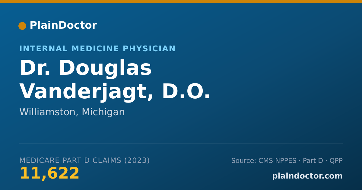 Shareable card for Douglas Vanderjagt, D.O. - Internal Medicine Physician, Williamston, MI