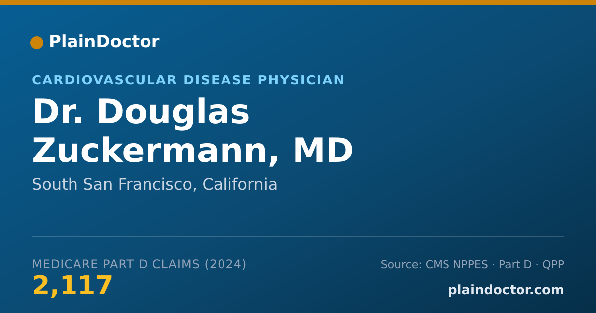 Shareable card for Douglas Zuckermann, MD - Cardiovascular Disease Physician, South San Francisco, CA