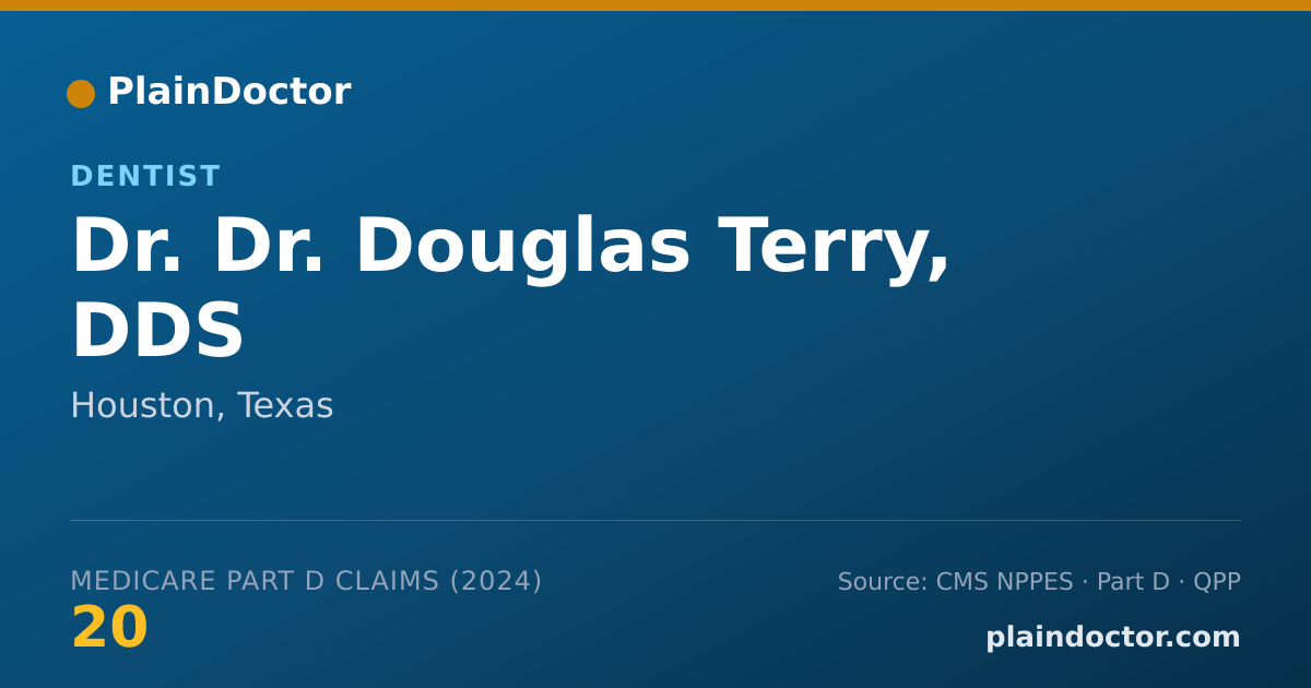 Shareable card for Dr. Douglas Terry, DDS - Dentist, Houston, TX